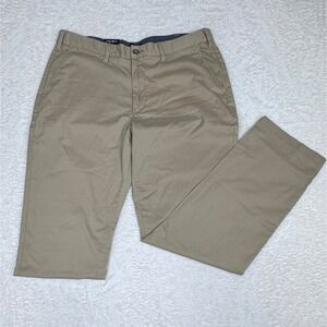 Nautica Mens Khaki Classic Fit Stretch Soft Twill Chino Pants 38x34 NWT
